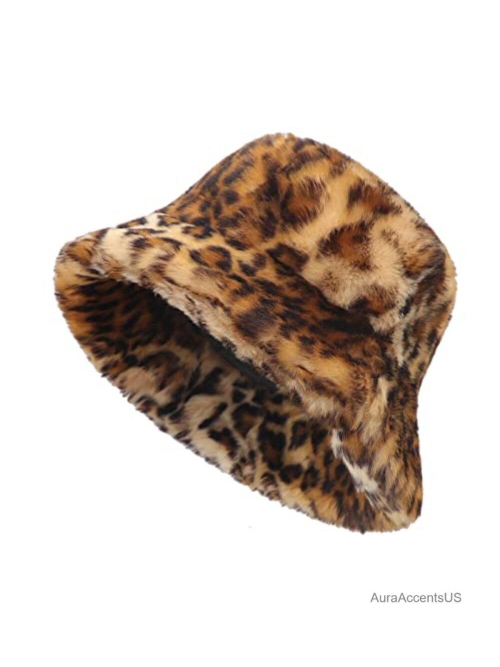 Faux Fur Bucket Hat Winter Warm Windproof Fisherman Cap